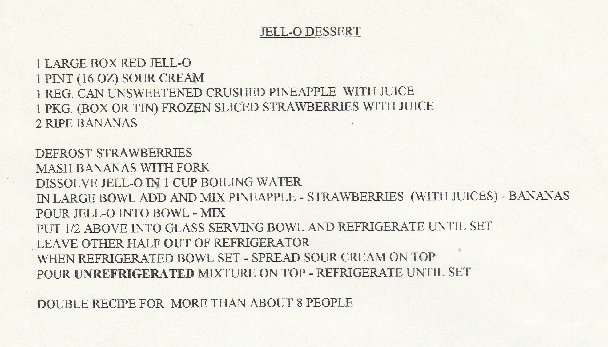 jell-o dessert recipe.  The text is contained in this blog post.